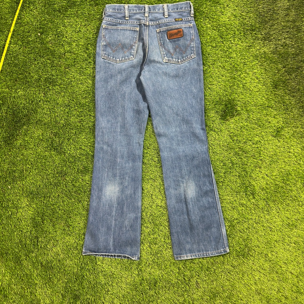 Vintage Wrangler Cowboy Cut Jeans 30x32 Mens Blue Regular Fit 70s Ideal Zipper - Picture 7 of 7